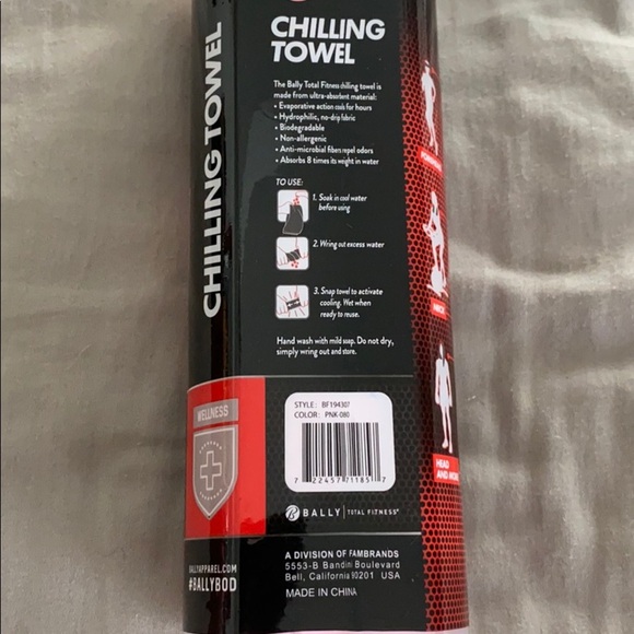 Bally chilling towel pink new - Picture 3 of 4